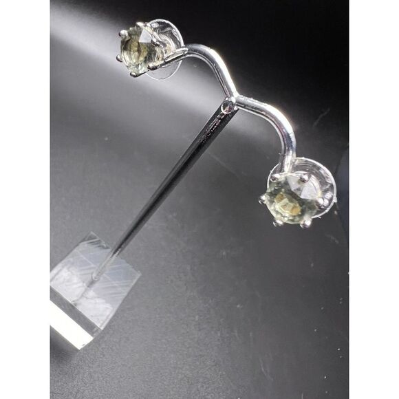 Peridot Stud Earrings - Picture 2 of 6